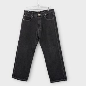 Rural King RK Denim Rugged Straight Leg Work Jeans in Washed Black Size 36 x 32